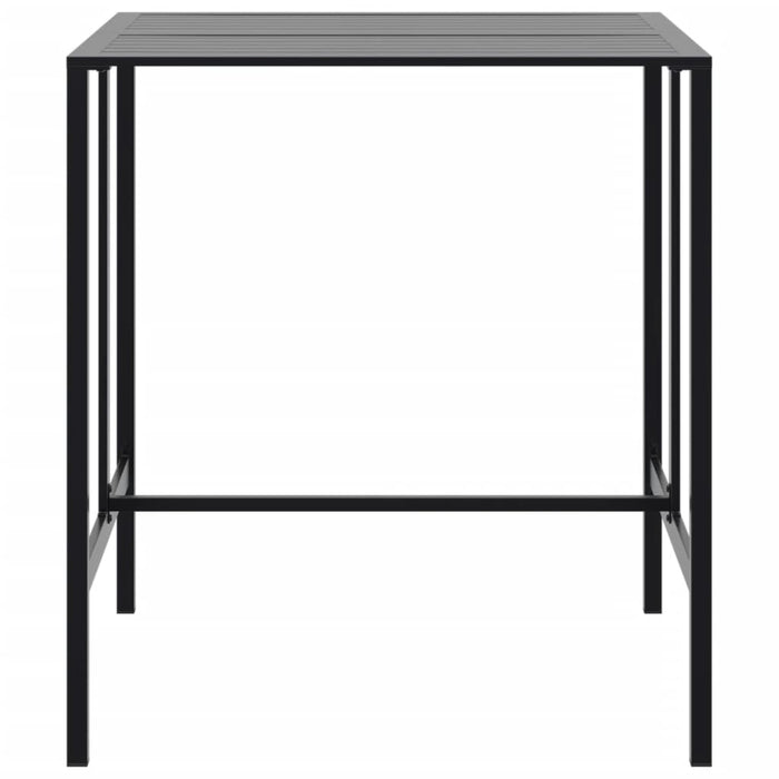 Bar Table Black 100x100x110 cm Powder-coated Steel