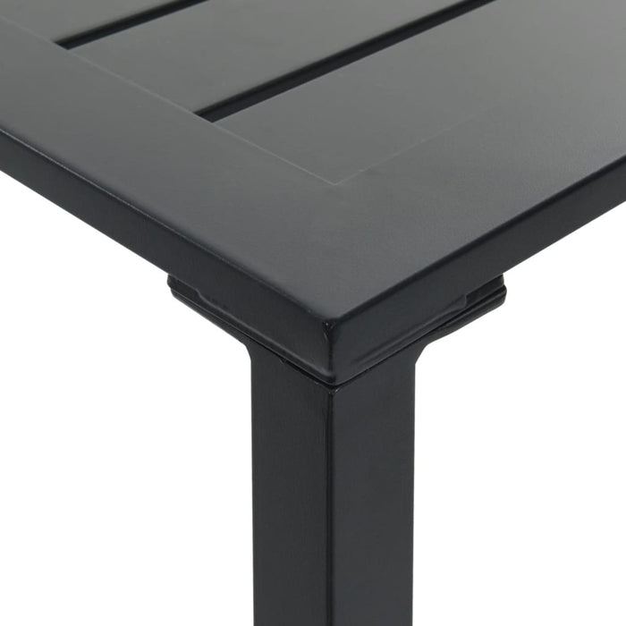 Bar Table Black 100x100x110 cm Powder-coated Steel