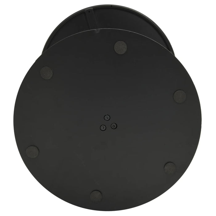 Garden Table Round Black Ø50x72 cm Steel