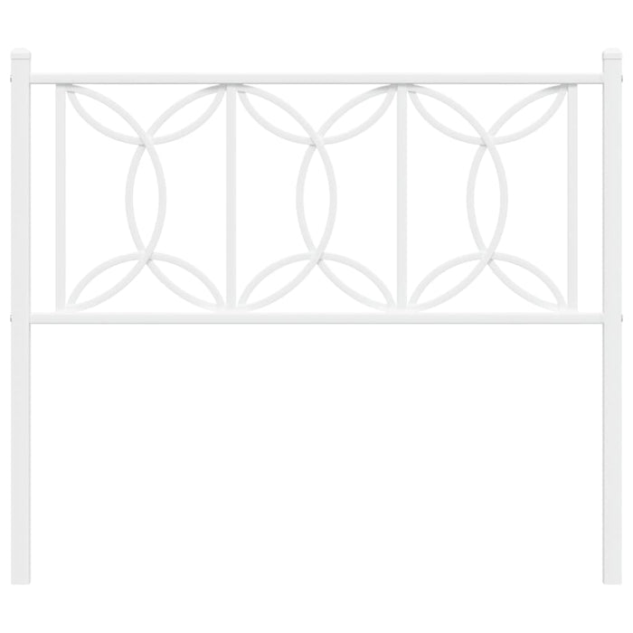 Metal Headboard White 107 cm