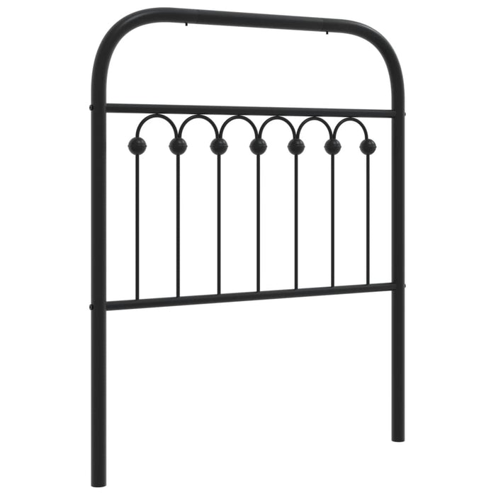 Metal Headboard Black 80 cm