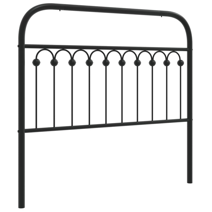 Metal Headboard Black 107 cm