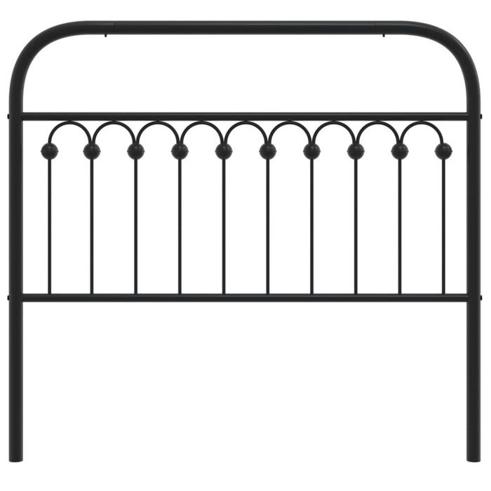 Metal Headboard Black 107 cm