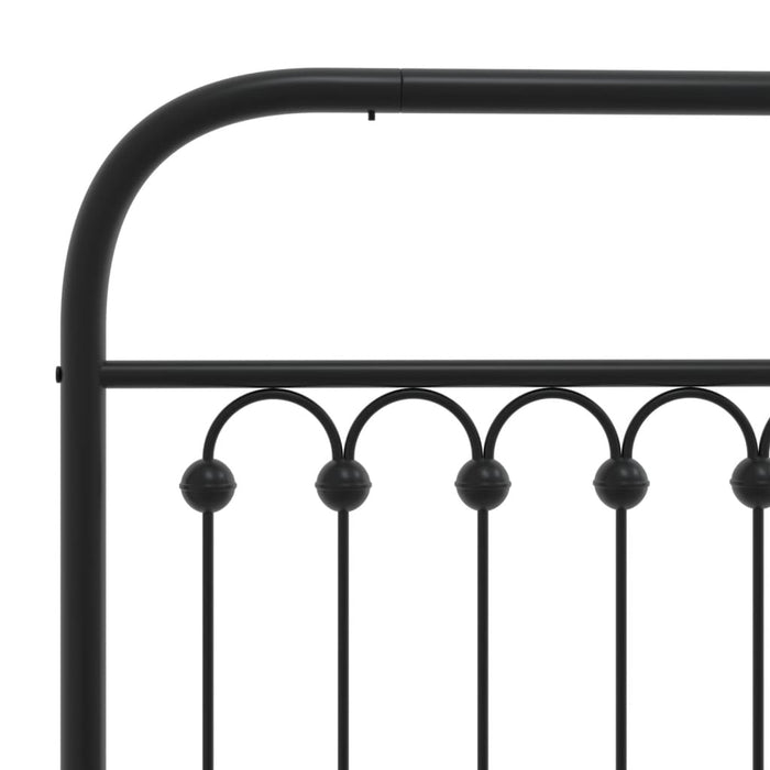 Metal Headboard Black 107 cm