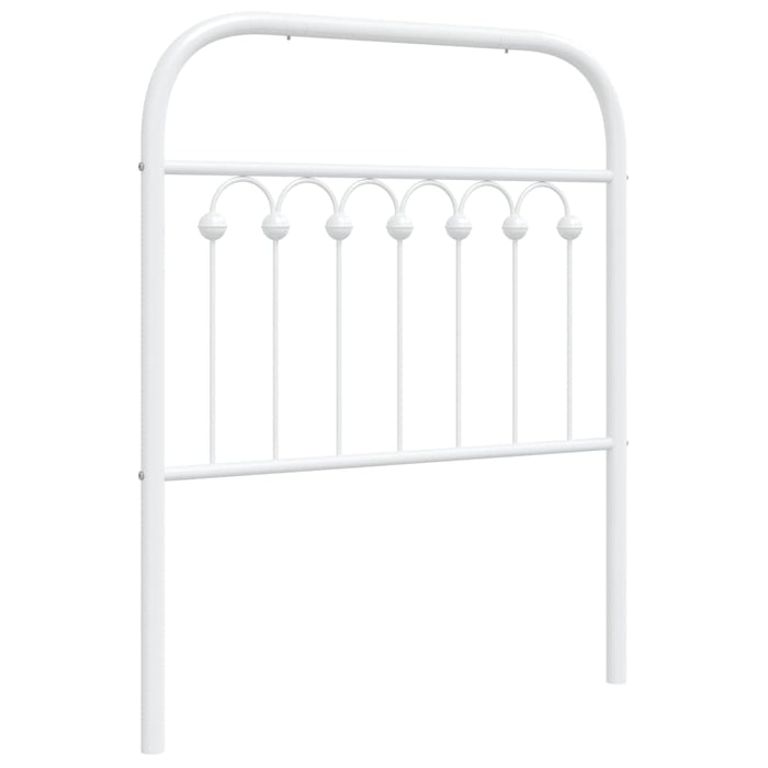 Metal Headboard White 75 cm