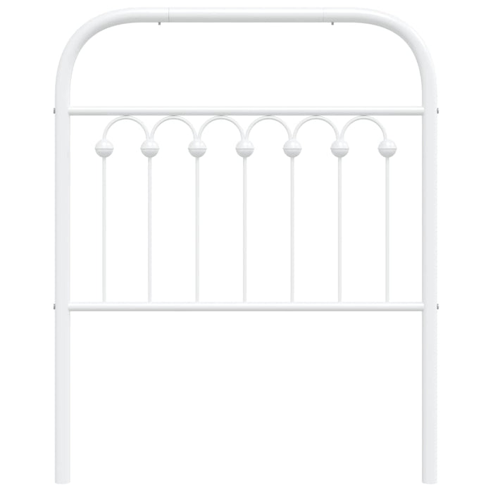 Metal Headboard White 75 cm