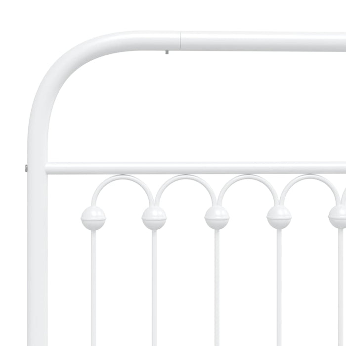 Metal Headboard White 75 cm