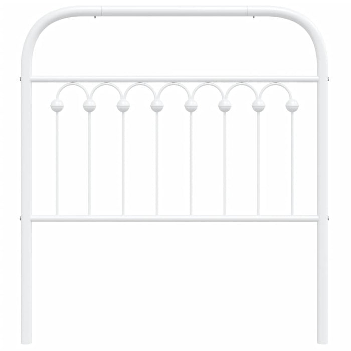 Metal Headboard White 90 cm