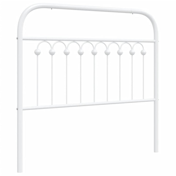 Metal Headboard White 100 cm