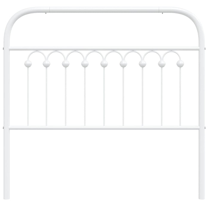 Metal Headboard White 100 cm