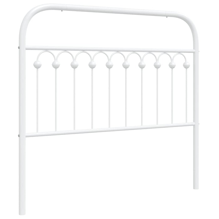 Metal Headboard White 107 cm