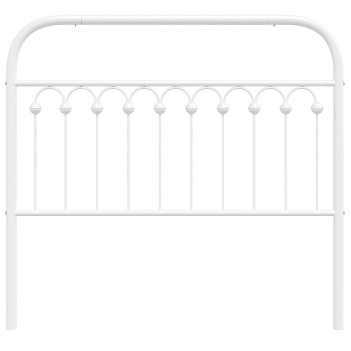 Metal Headboard White 107 cm