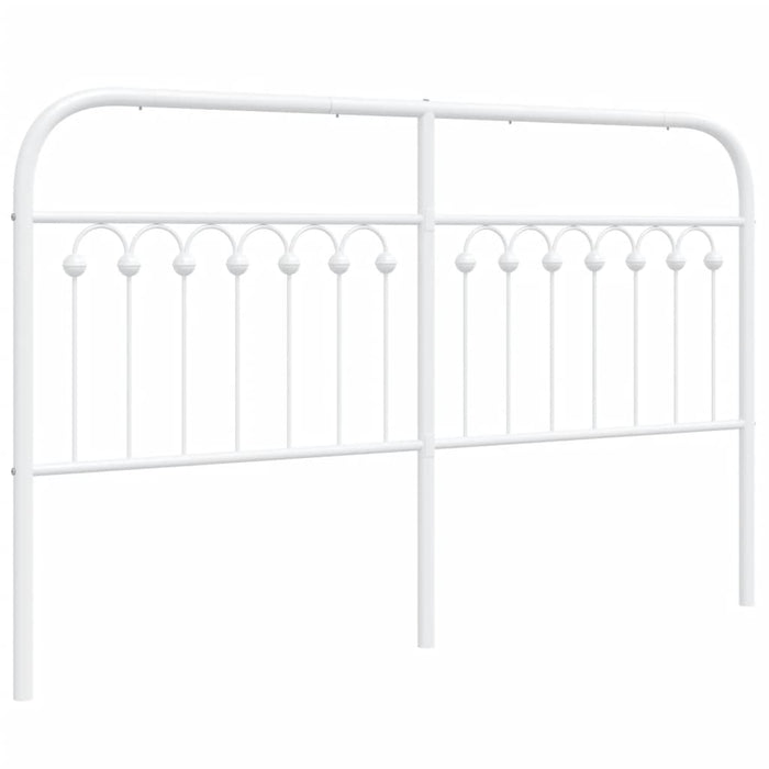 Metal Headboard White 150 cm