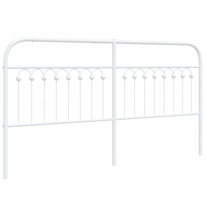 Metal Headboard White 180 cm