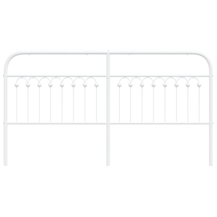 Metal Headboard White 180 cm