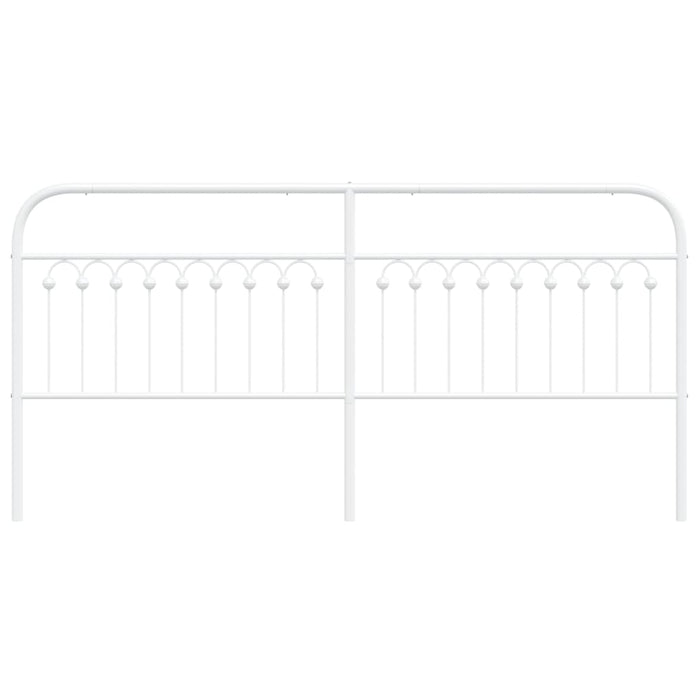 Metal Headboard White 200 cm