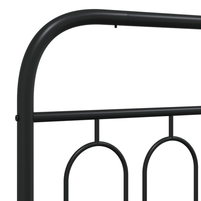 Metal Headboard Black 80 cm