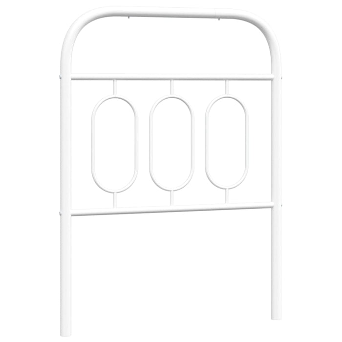 Metal Headboard White 75 cm