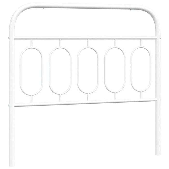 Metal Headboard White 100 cm