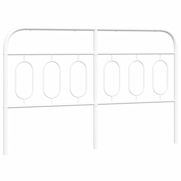 Metal Headboard White 137 cm