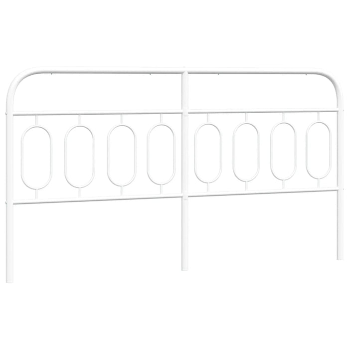 Metal Headboard White 193 cm