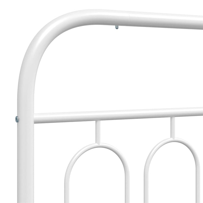 Metal Headboard White 193 cm