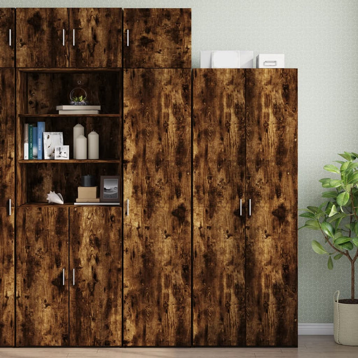 Wall Cabinet Smoked Oak 45x42.5x40 cm Engineered Wood