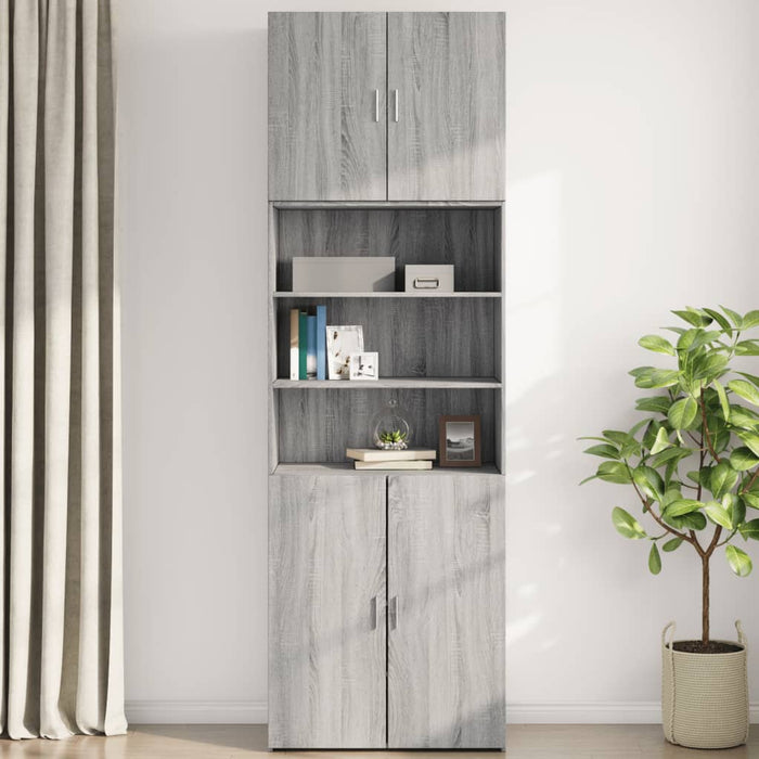 Навесной шкаф Grey Sonoma 80x42,5x64 см Инженерное дерево