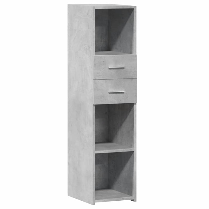 Highboard Concrete Grey 30x42.5x124 cm Engineered Wood