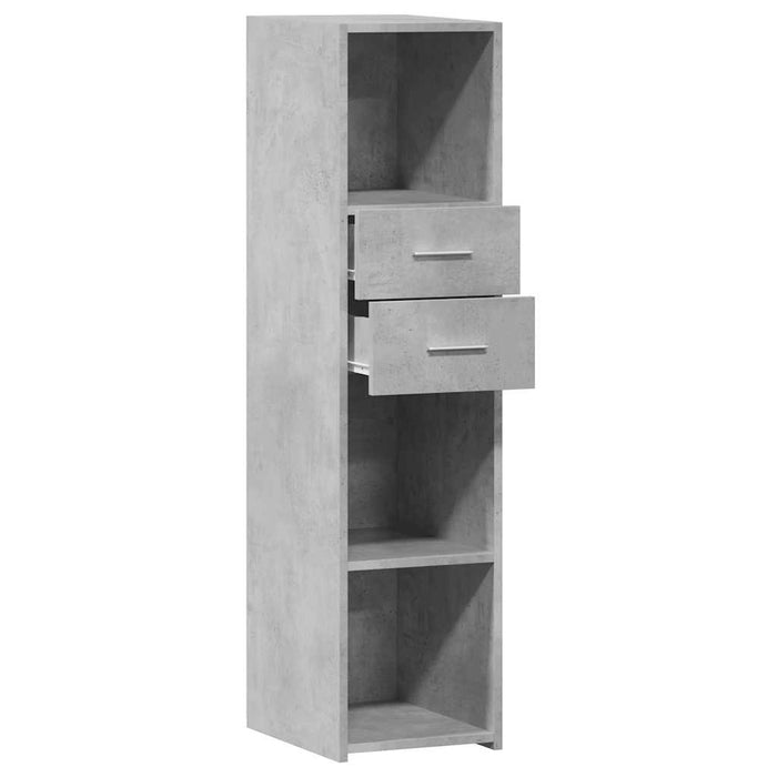 Highboard Concrete Grey 30x42.5x124 cm Engineered Wood