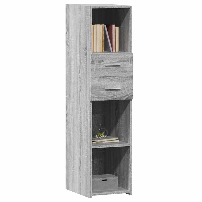 Highboard Grey Sonoma 30x42.5x124 cm Engineered Wood