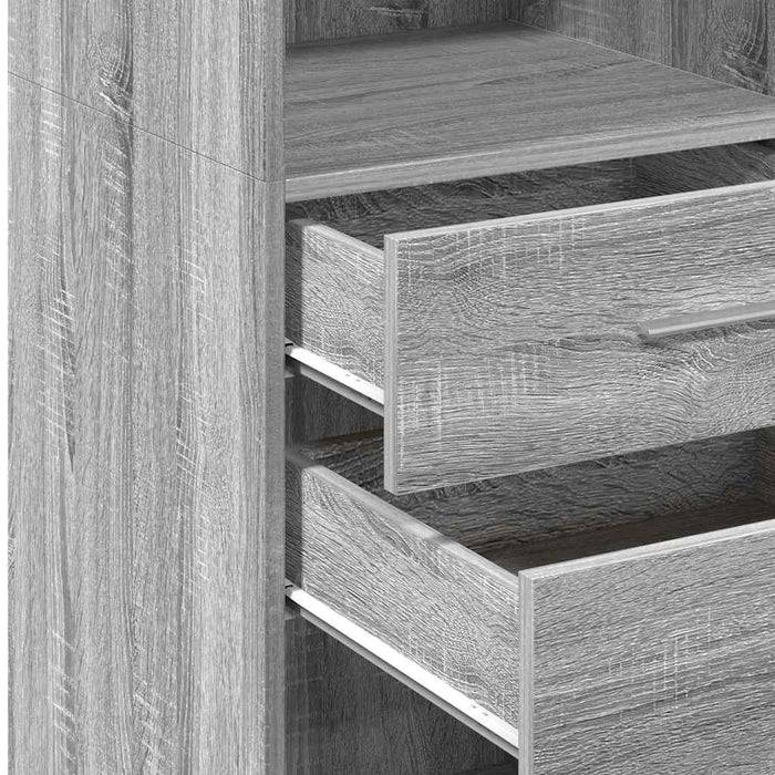 Highboard Grey Sonoma 30x42.5x124 cm Engineered Wood