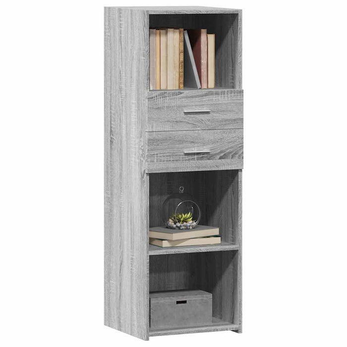 Высокий бортик Grey Sonoma 40x42.5x124 см Инженерная древесина