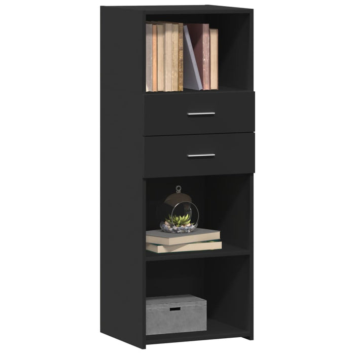 Highboard Black 45x42.5x124 cm Engineered Wood