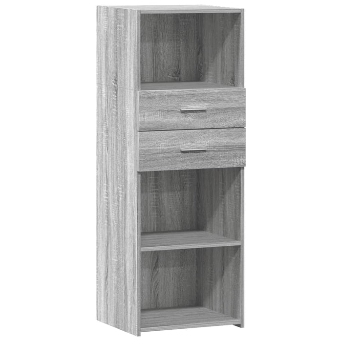 Highboard Grey Sonoma 45x42.5x124 cm Engineered Wood