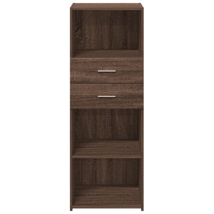 Highboard Brown Oak 45x42.5x124 cm Engineered Wood