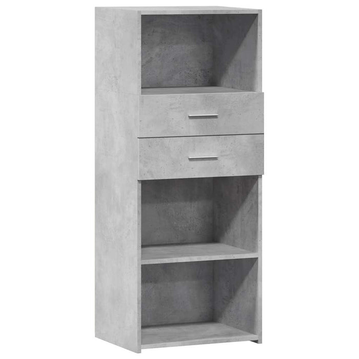 Highboard Concrete Grey 50x42.5x124 cm Engineered Wood