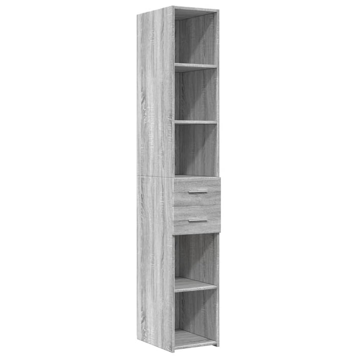 Highboard Grey Sonoma 30x42.5x185 cm Engineered Wood