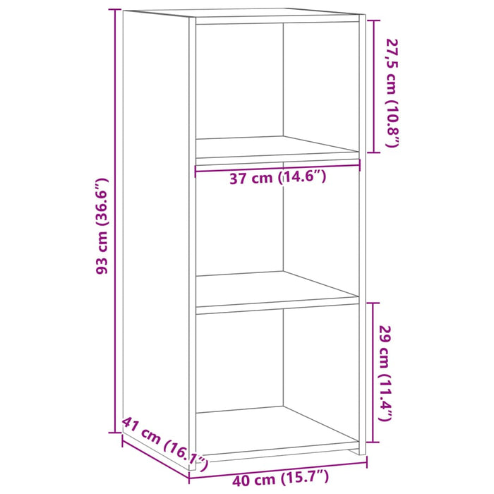 Буфет Sonoma Oak 40x41x93 см Инженерная древесина