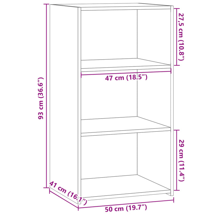 Буфет Sonoma Oak 50x41x93 см Инженерная древесина