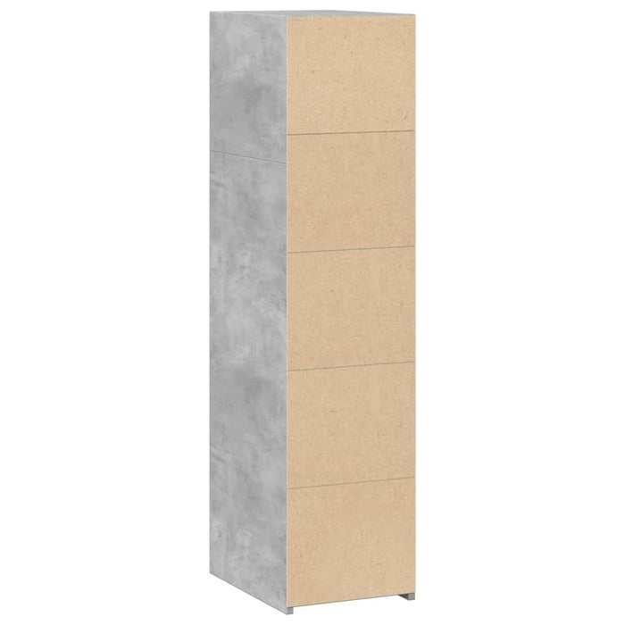 Highboard Concrete Grey 30x41x124 cm Engineered Wood