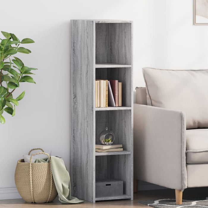 Высокий бортик Grey Sonoma 30x41x124 см Инженерная древесина