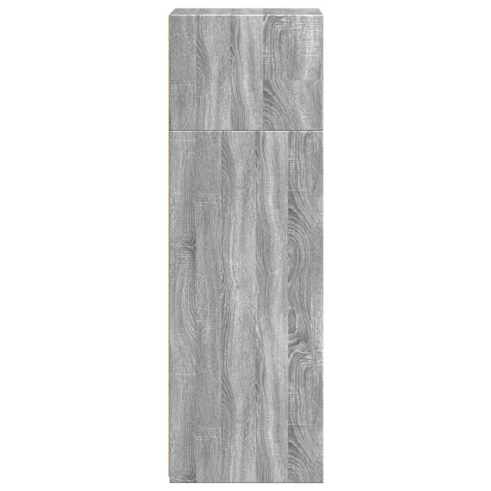 Высокий бортик Grey Sonoma 40x41x124 см Инженерная древесина