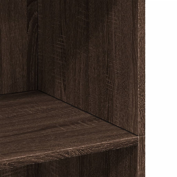 Highboard Brown Oak 70x41x124 cm Engineered Wood