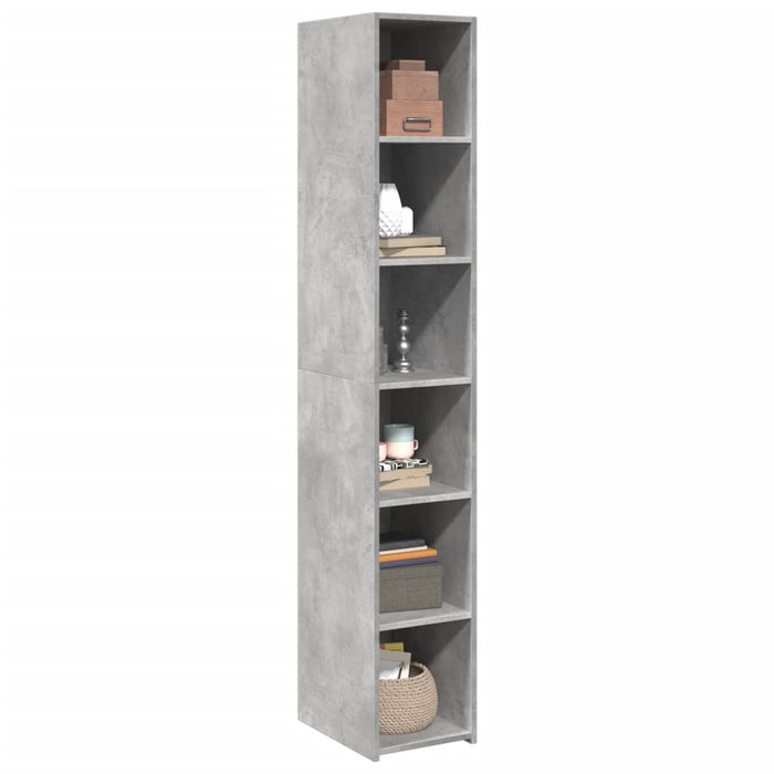 Highboard Concrete Grey 30x41x185 cm Engineered Wood