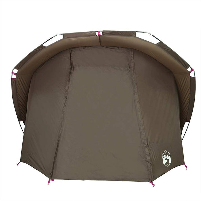 Fishing Tent 4-Person Brown Waterproof