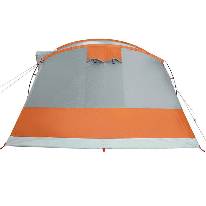 Camping Tent Tunnel 5-Person Grey and Orange Waterproof