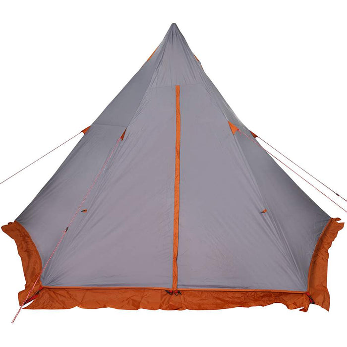 Family Tent Tipi 6-Person Grey and orange Waterproof