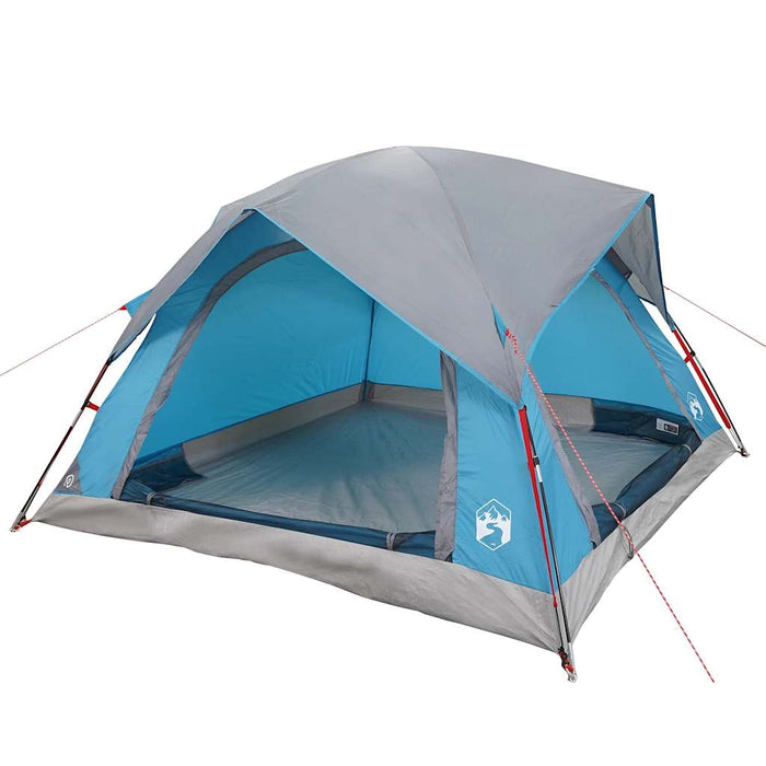 Camping Tent Cabin 4-Person Blue Waterproof