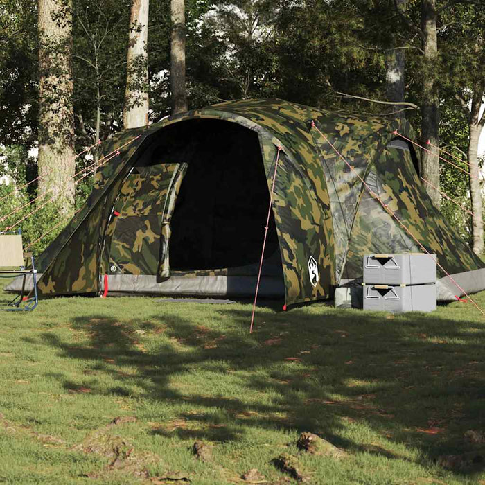 Family Tent Dome 6-Person Camouflage Waterproof